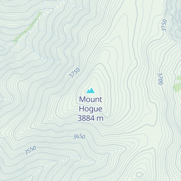 Map of Mount Hogue