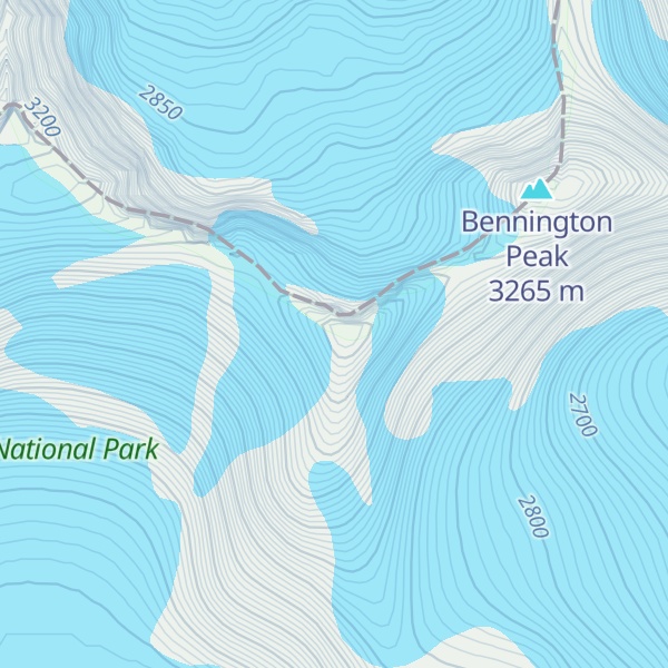 Map of McDonnell Peak