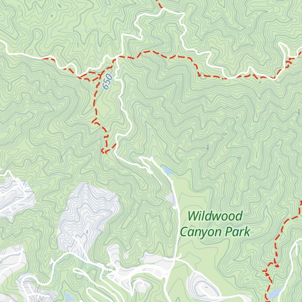 Map of Stough Canyon Nature Center