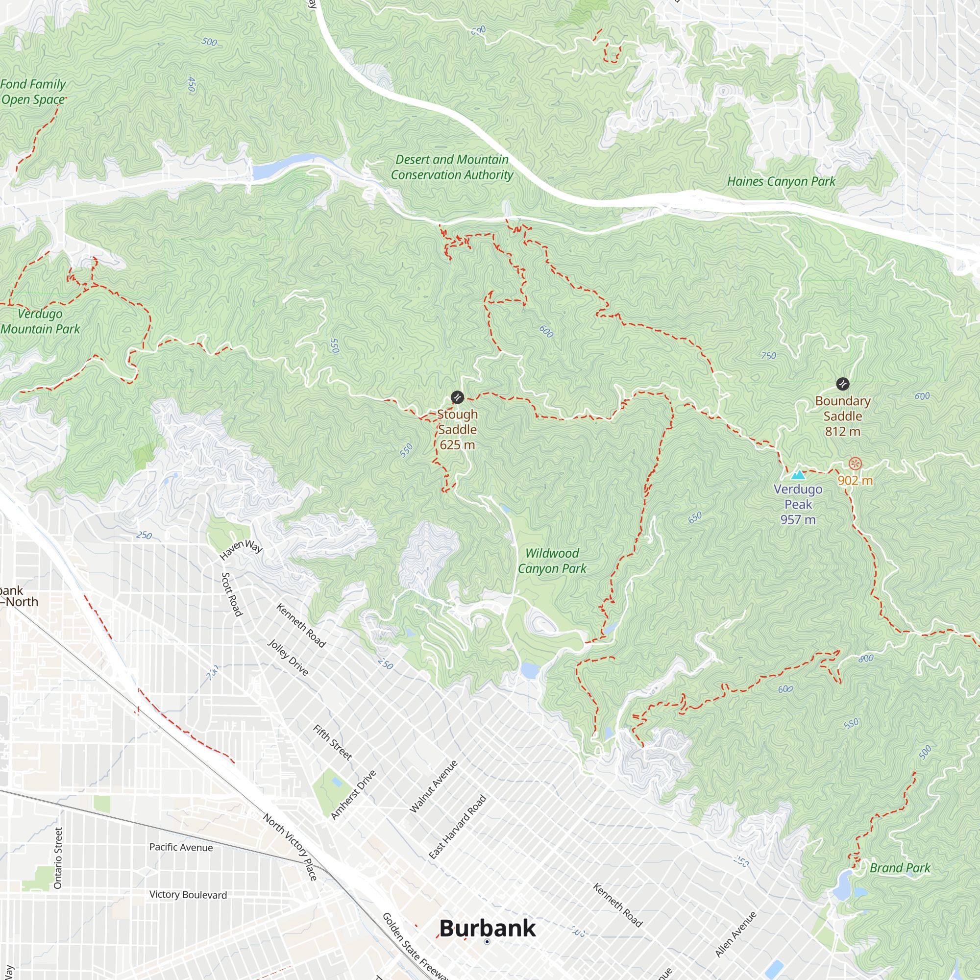 Stough Canyon Nature Center map