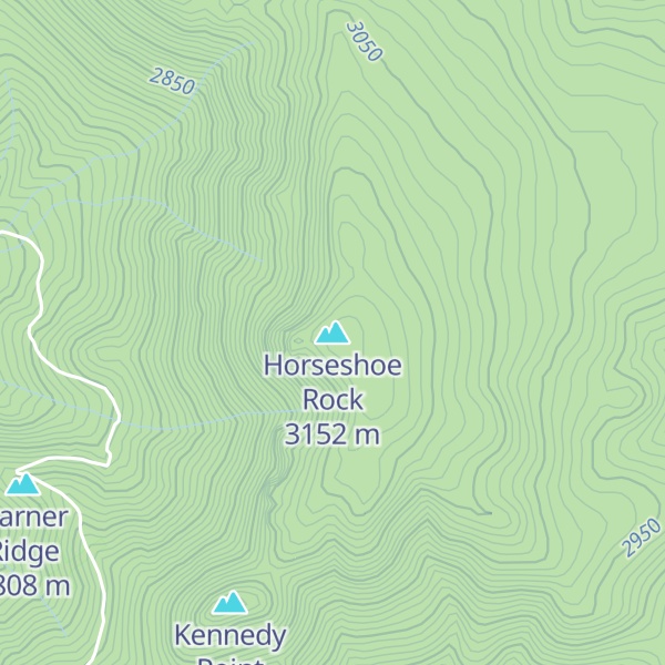 Map of Horseshoe Rock