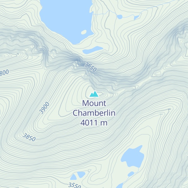 Map of Mount Chamberlin