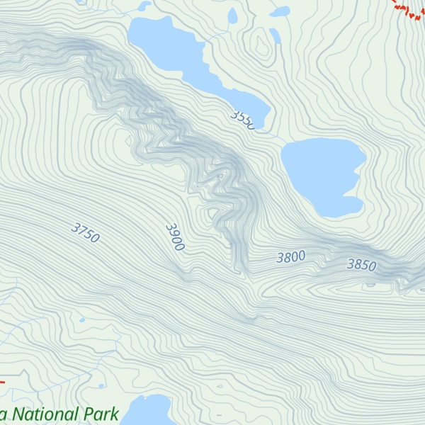 Map of Mount Hitchcock