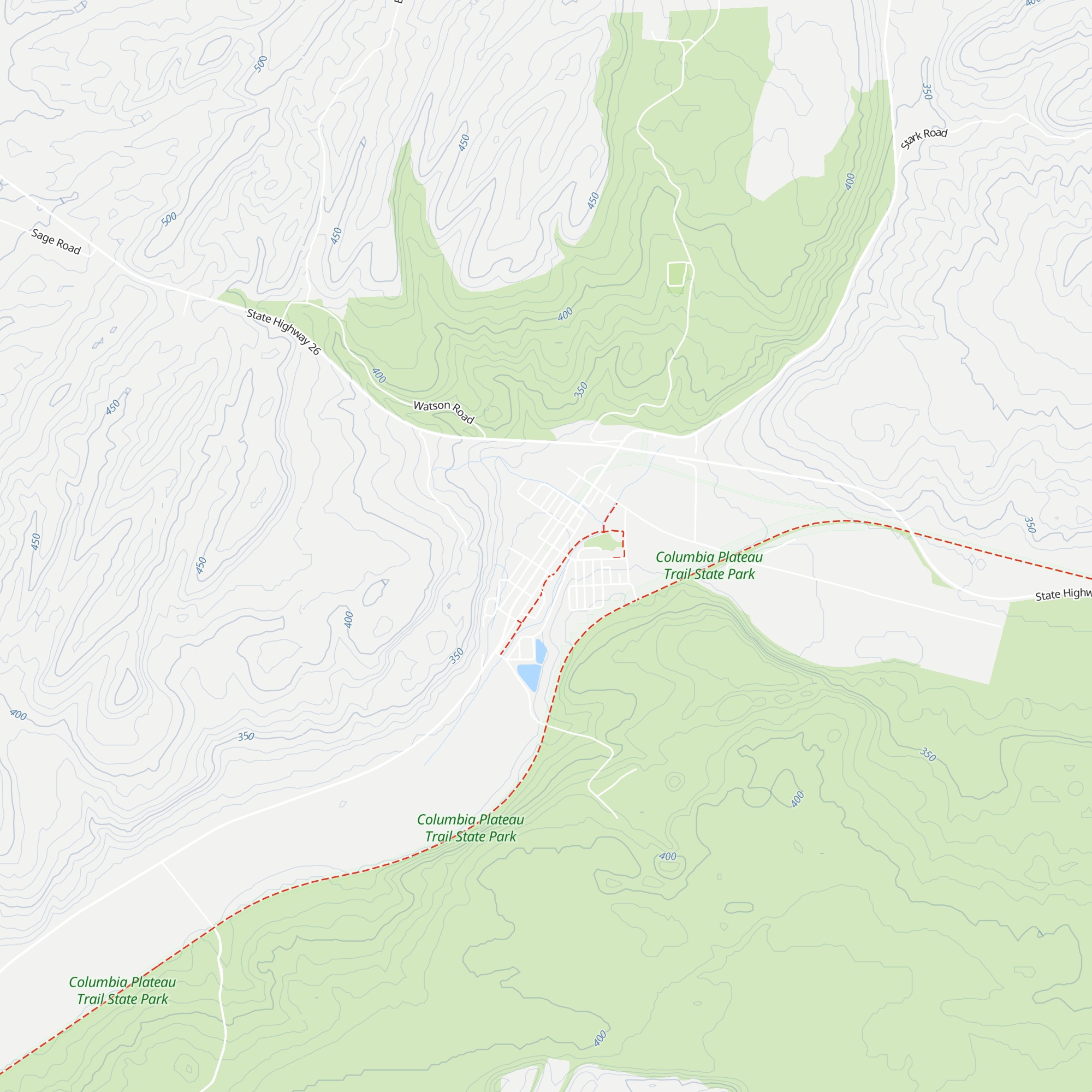 Columbia Plateau Trail State Park Admin Office map