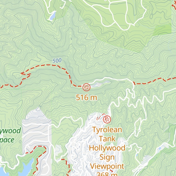 Map of Mount Lee