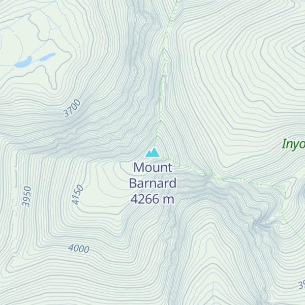Map of Mount Barnard