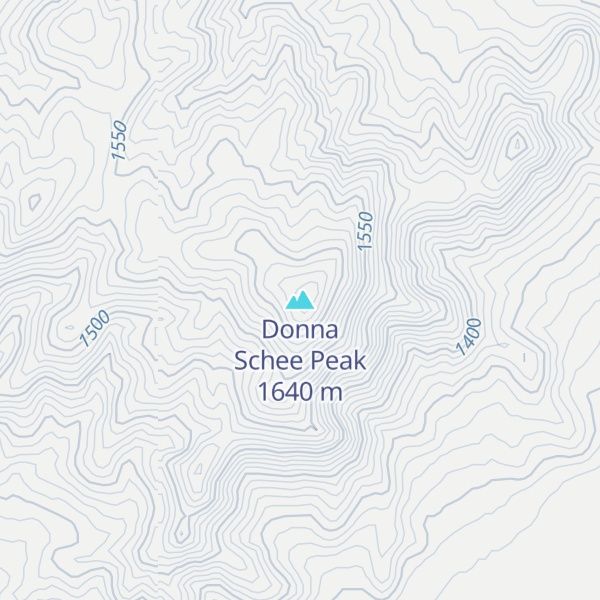 Map of Donna Schee Peak