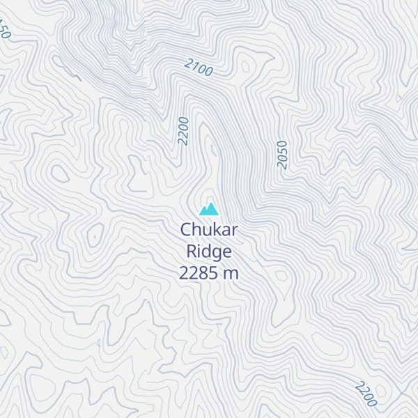 Map of Chukar Ridge