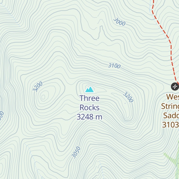 Map of Three Rocks