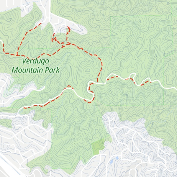 Map of La Tuna Peak