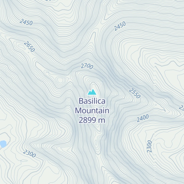 Map of Basilica Mountain