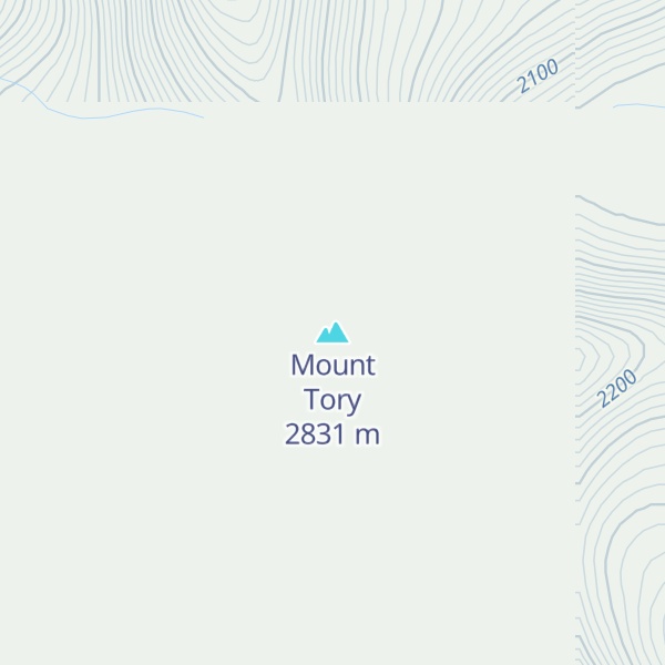 Map of Mount Tory