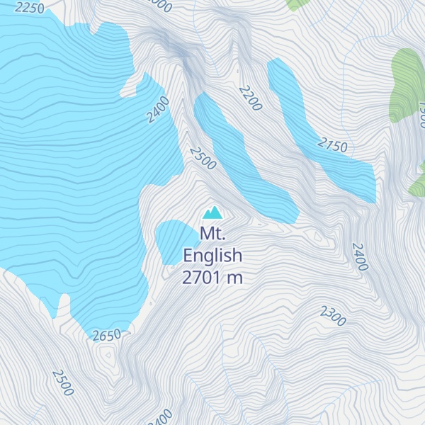 Map of Mt. English