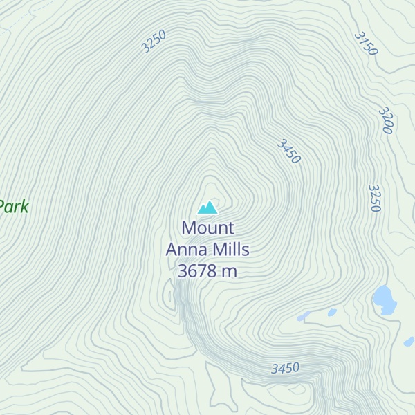 Map of Mount Anna Mills