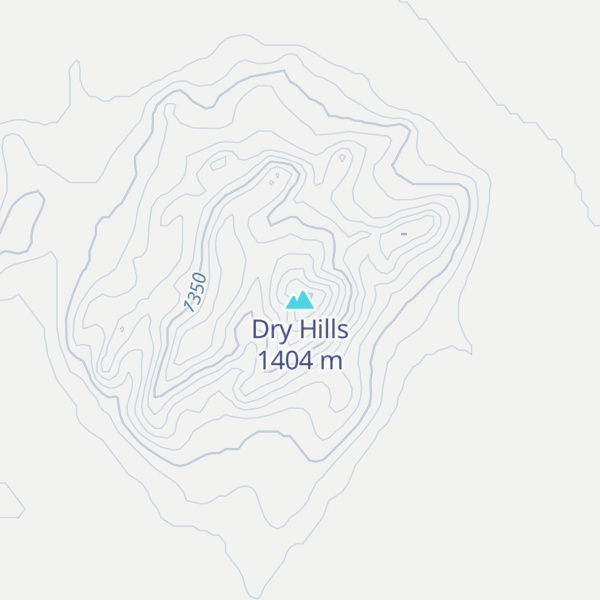 Map of Dry Hills