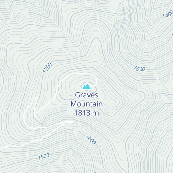 Map of Graves Mountain