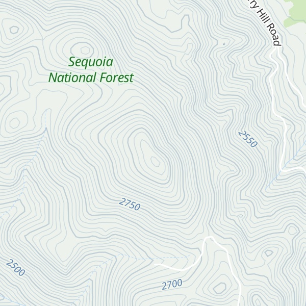 Map of Cannell Peak