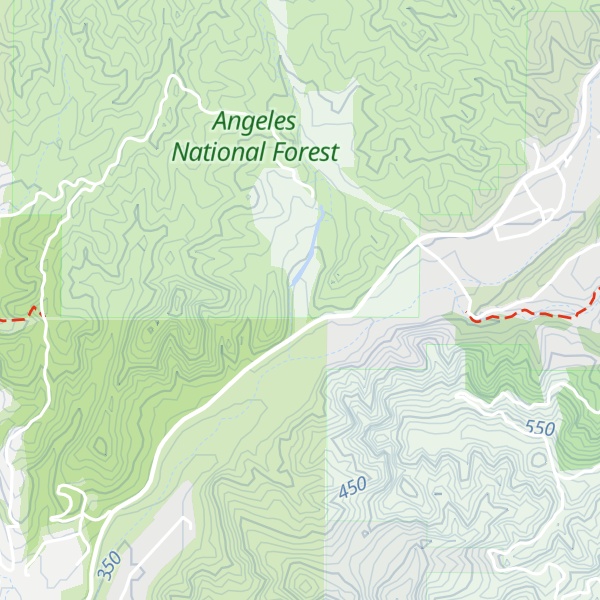 Map of USFSLos Angeles Gateway District Ranger District Office