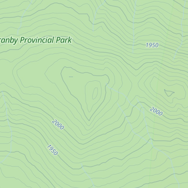 Map of Gunwad Mountain