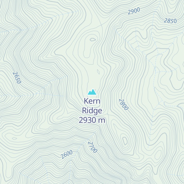 Map of Kern Ridge