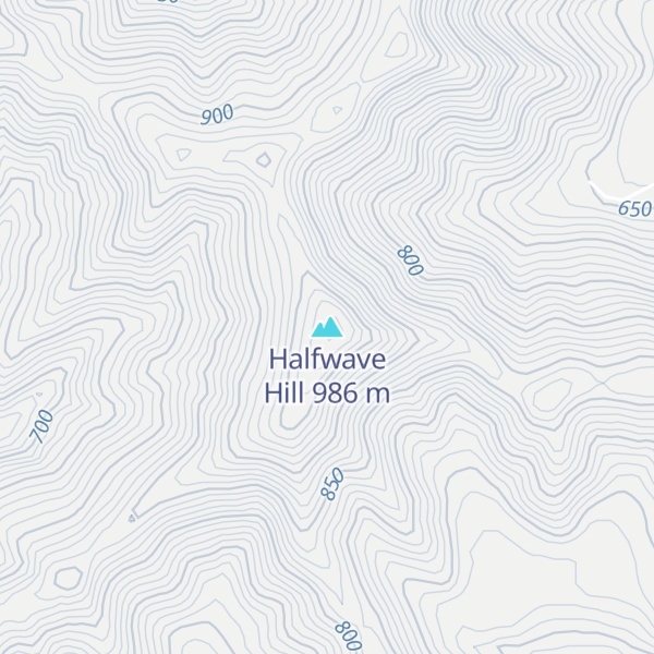 Map of Halfwave Hill