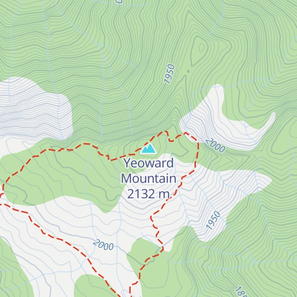 Map of Yeoward Mountain