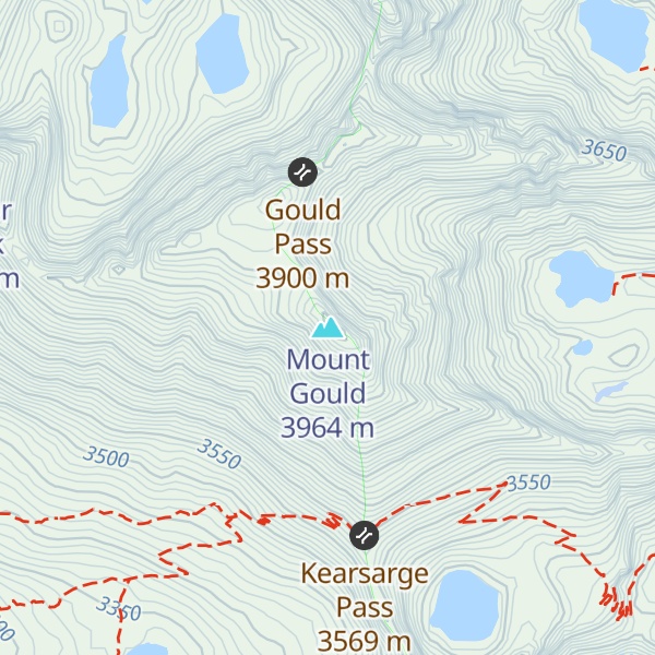 Map of Mount Gould