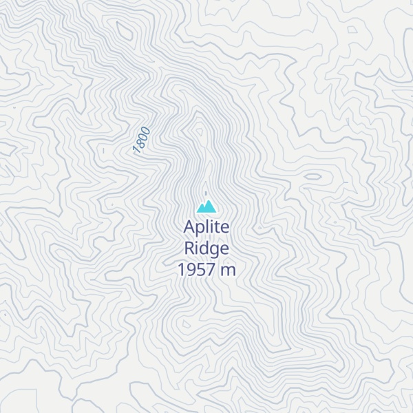 Map of Aplite Ridge