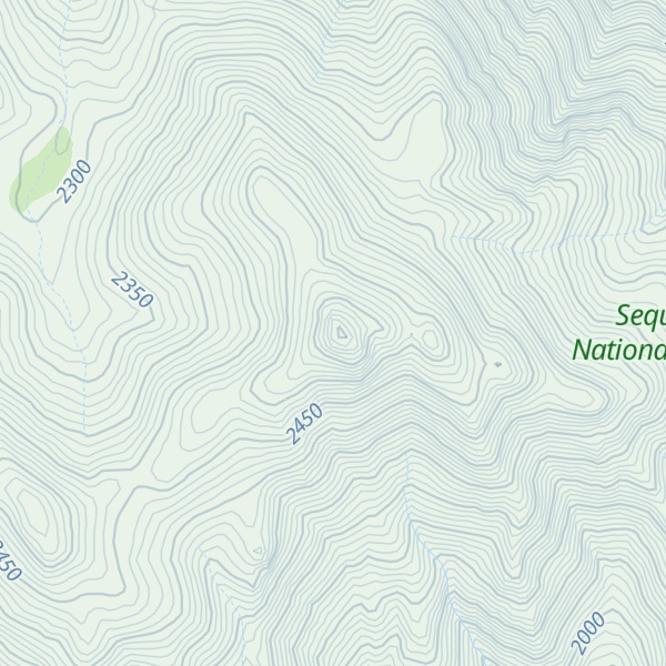 Map of Hockett Peak
