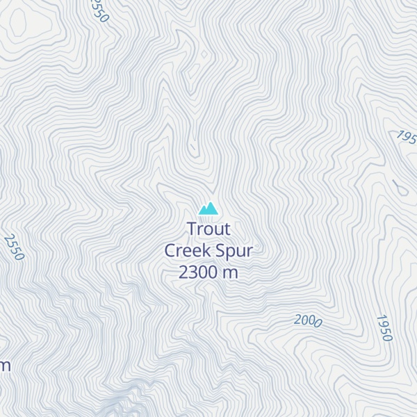 Map of Trout Creek Spur
