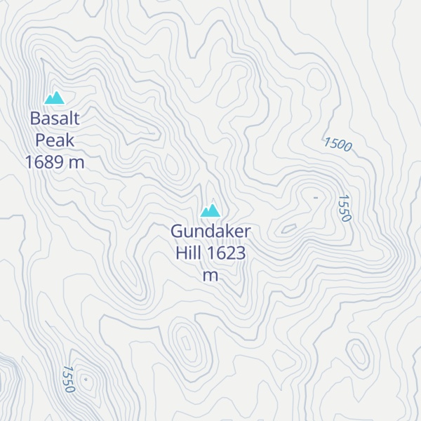 Map of Gundaker Hill