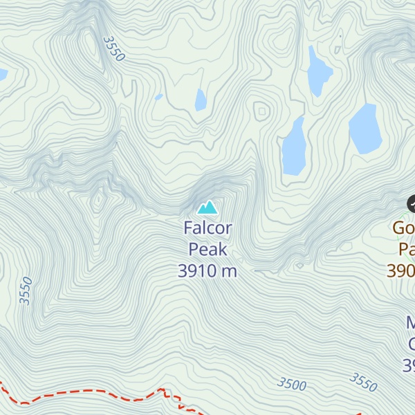 Map of Falcor Peak