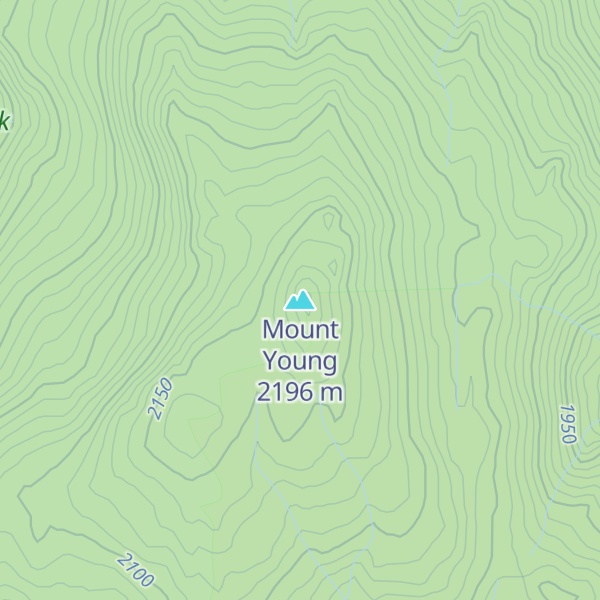 Map of Mount Young