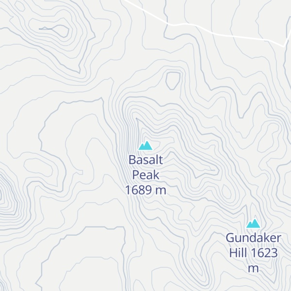 Map of Basalt Peak