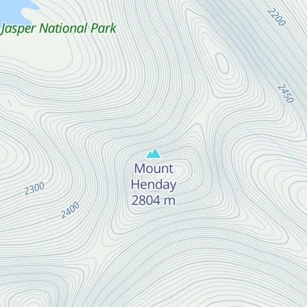 Map of Mount Henday