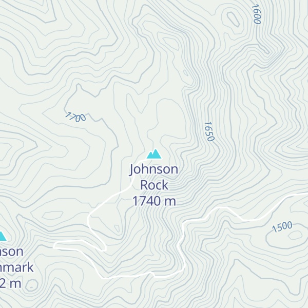 Map of Johnson Rock