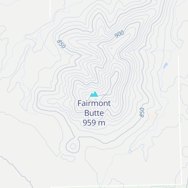 Map of Fairmont Butte