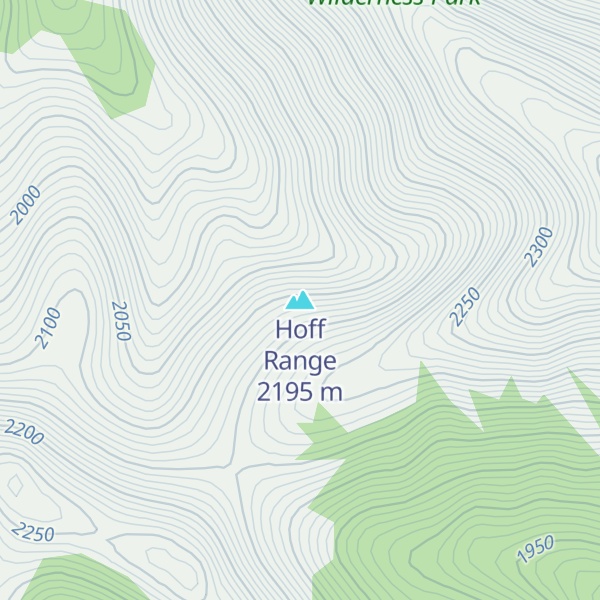 Map of Hoff Range