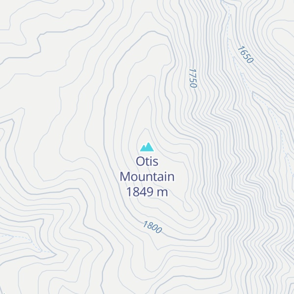 Map of Otis Mountain