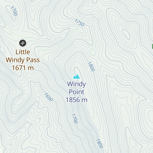 Map of Windy Point