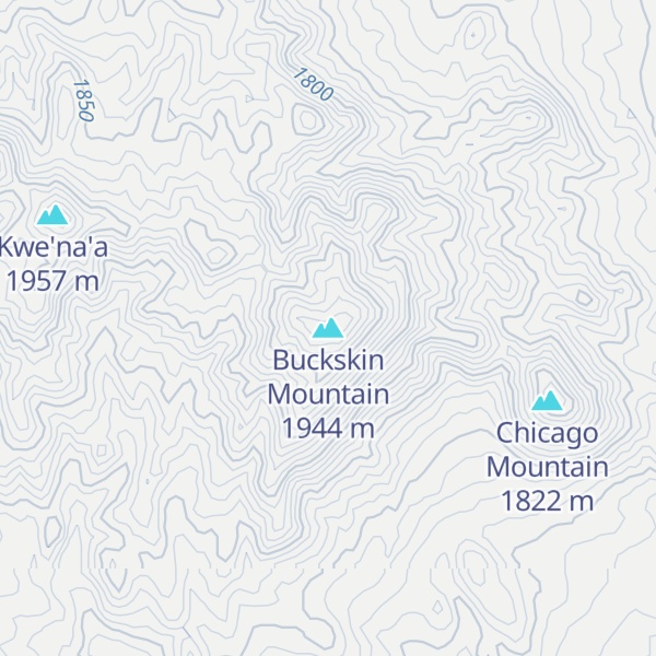 Map of Buckskin Mountain