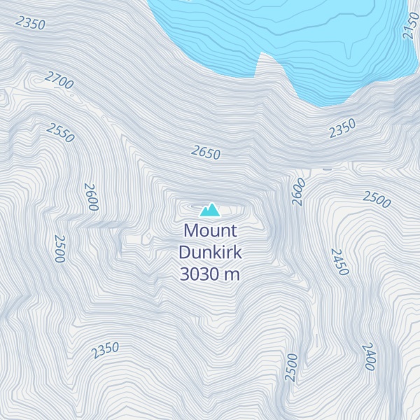 Map of Mount Dunkirk