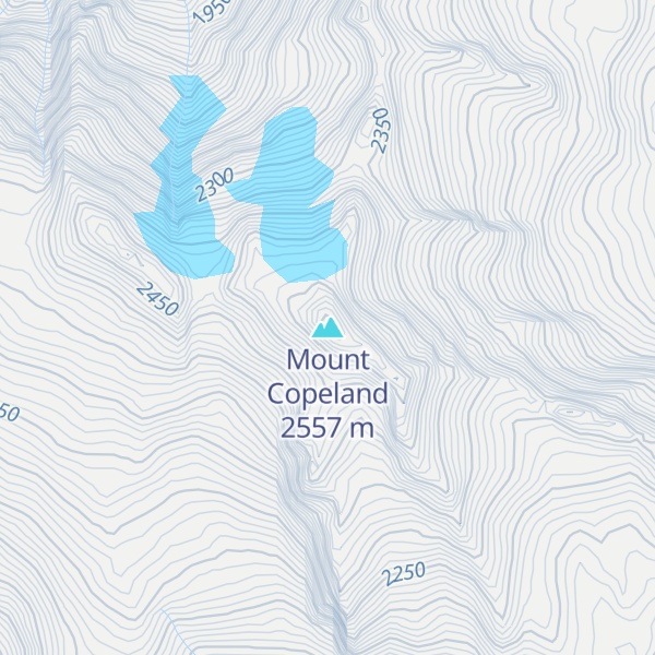 Map of Mount Copeland
