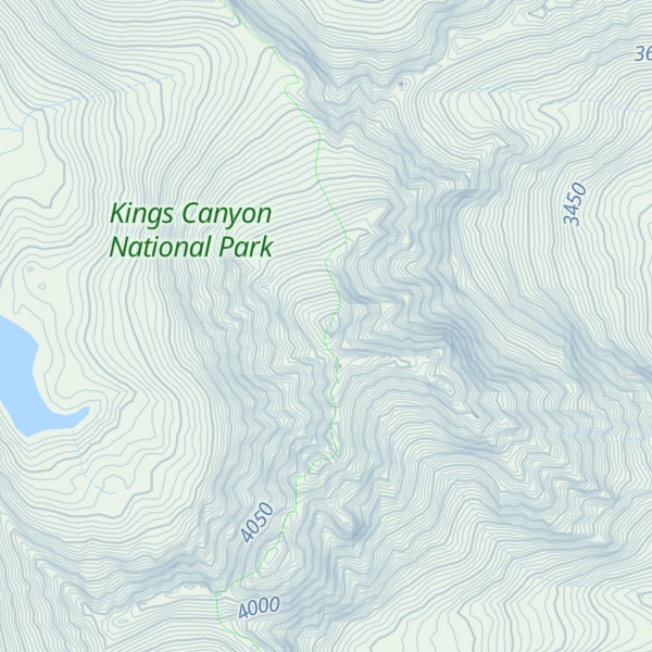 Map of Split Mountain