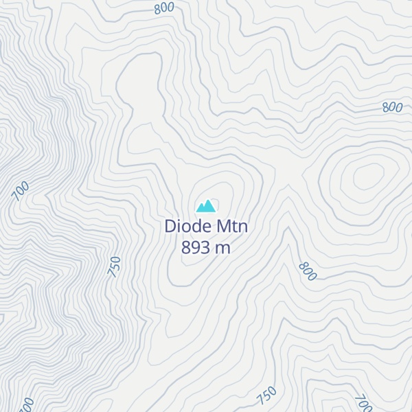 Map of Diode Mtn