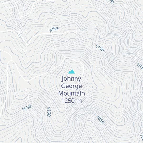 Map of Johnny George Mountain