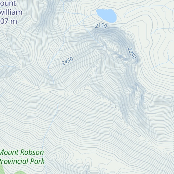 Map of Bucephalus Peak