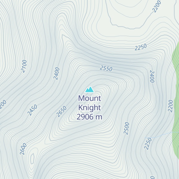 Map of Mount Knight