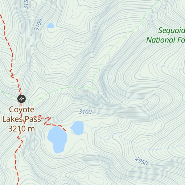 Map of Coyote Peaks