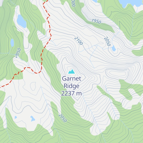 Map of Garnet Ridge
